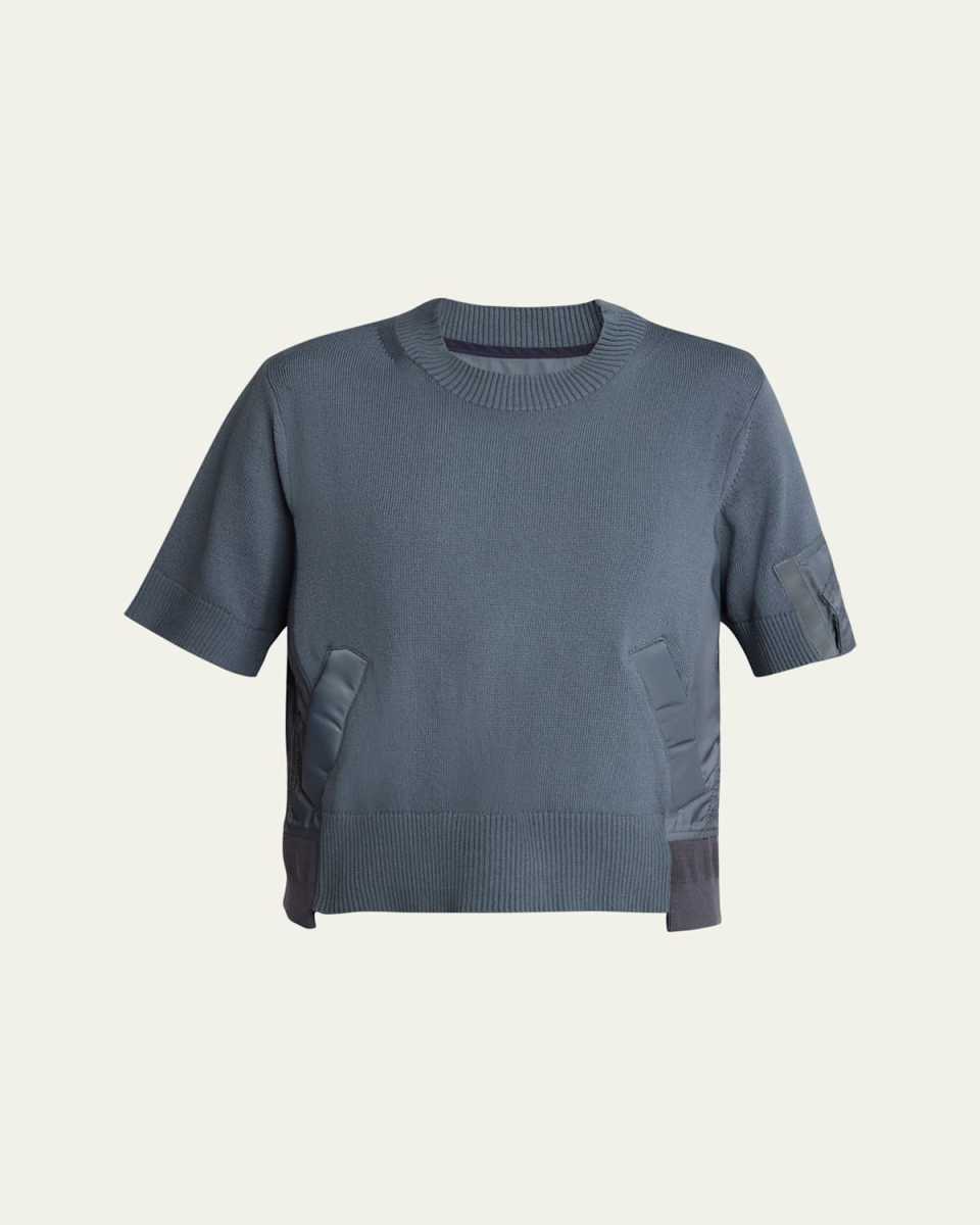 Hybrid Knit Nylon Sweater